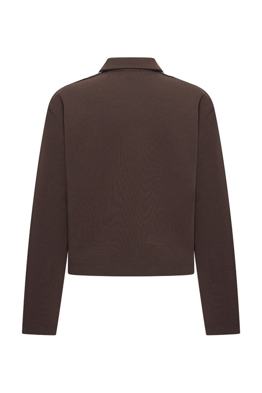 Sweat Jacket Contrast Stripe