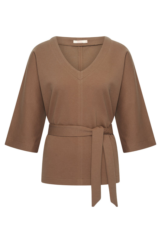 Honey | Top met ceintuur