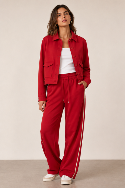 Twill broek met bies- 251019