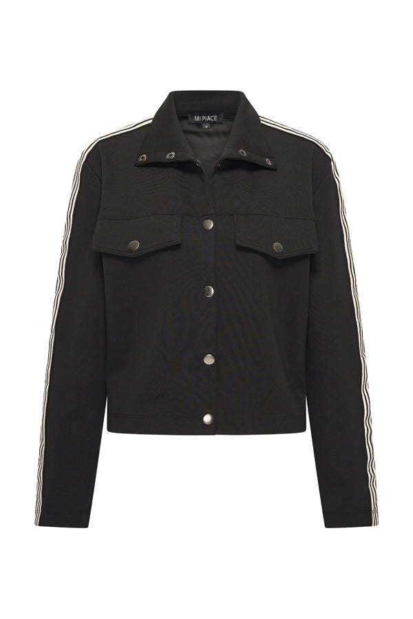 Sweat Jacket Contrast Stripe