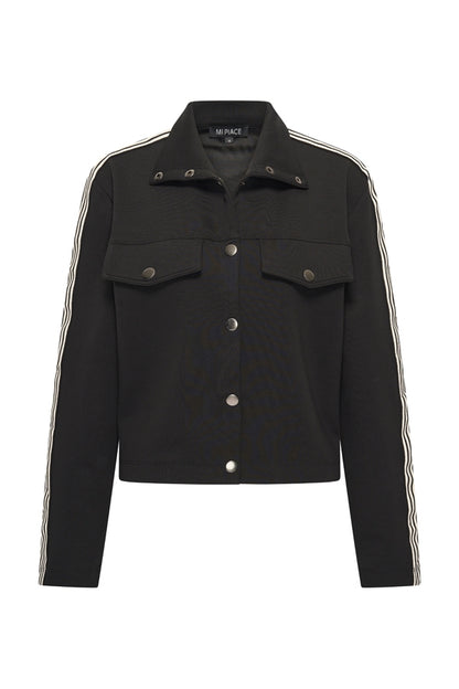 Sweat Jacket Contrast Stripe