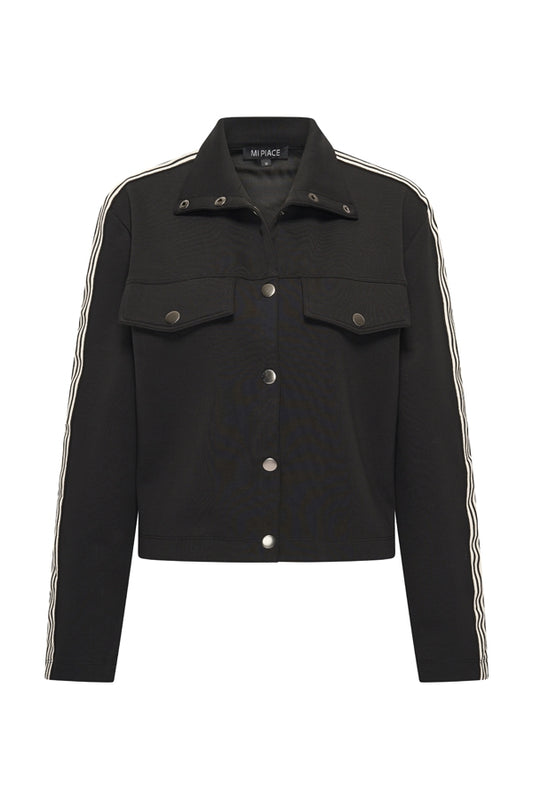 Sweat Jacket Contrast Stripe