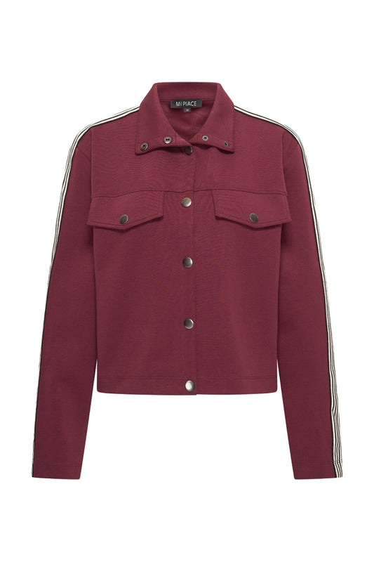 Sweat Jacket Contrast Stripe