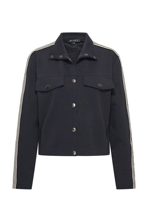 Sweat Jacket Contrast Stripe