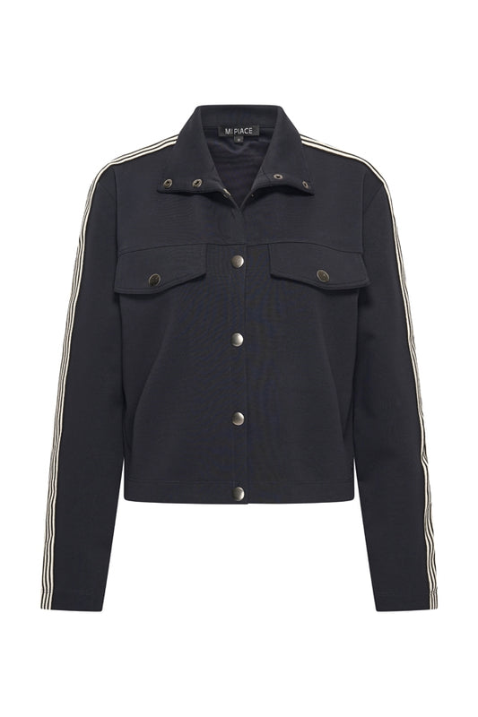 Sweat Jacket Contrast Stripe