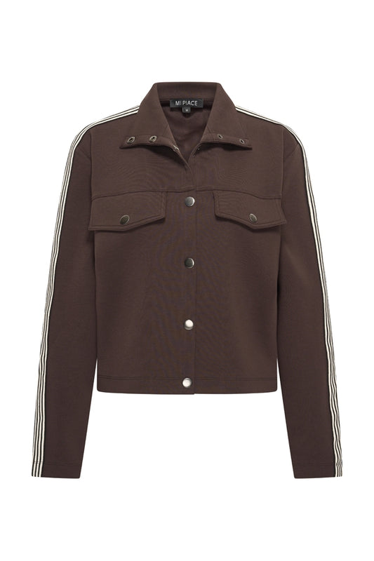 Sweat Jacket Contrast Stripe