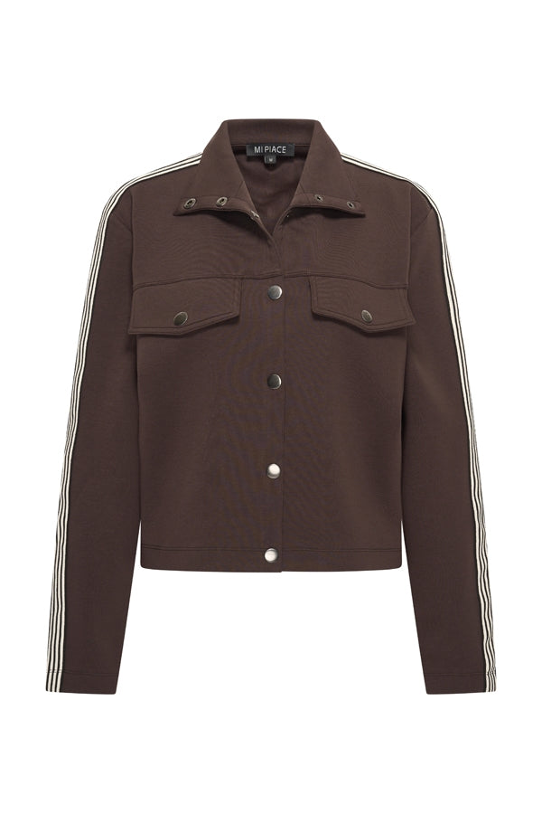 Sweat Jacket Contrast Stripe