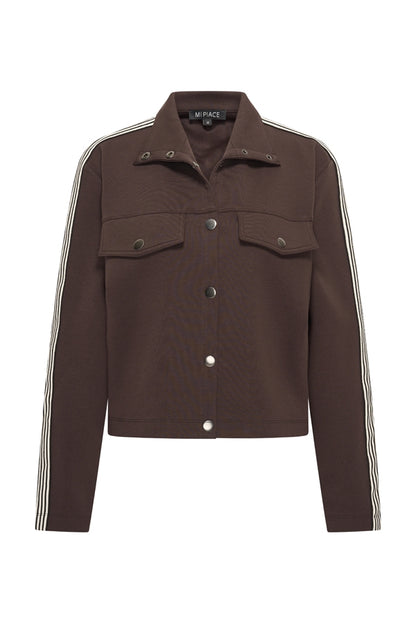 Sweat Jacket Contrast Stripe