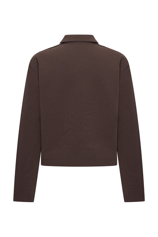 Sweat Jacket Contrast Stripe