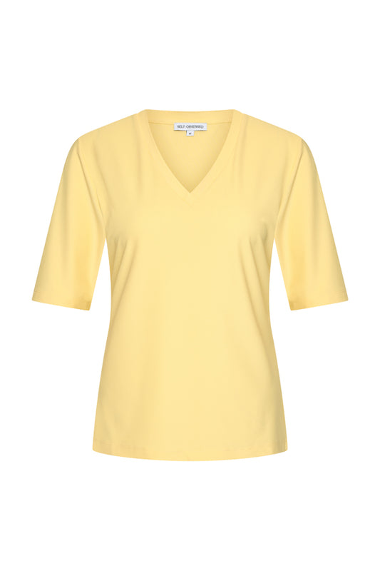 Twill Top- Lemon Yellow
