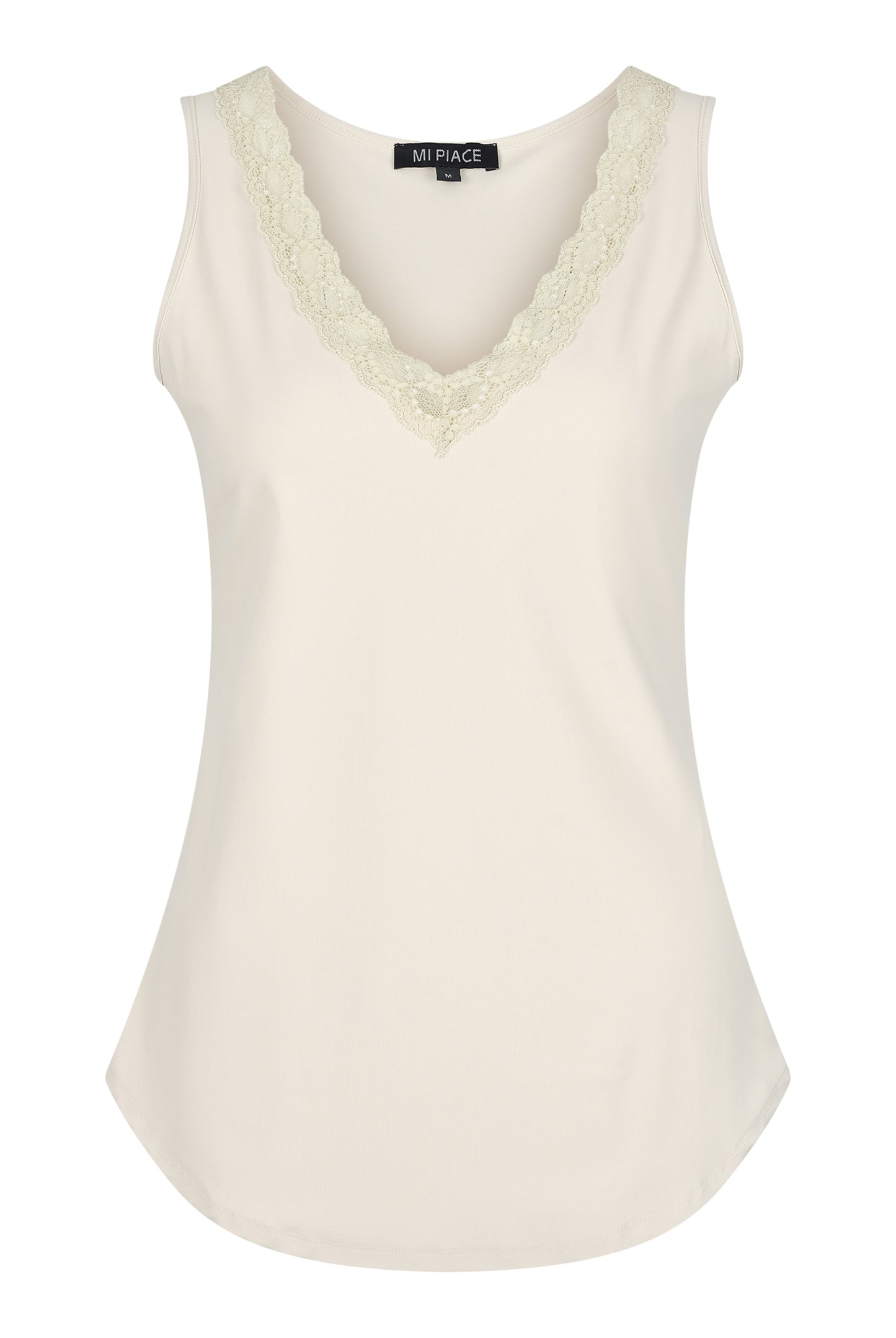 Mi-Piace v-hals hemd met kant MP202129